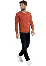 5-Pocket-Jeans Marvin Straight mit Stretch und Kontrastnhten