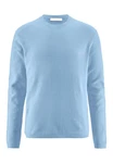 Hessnatur Strickpullover Regular Hellblau/Blau