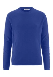 Hessnatur Strickpullover Regular Blau/Hellblau/Dunkelblau/Türkis