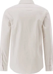 Carl Gross Businesshemd CG Ethan Weiß/Khaki/Beige/Braun