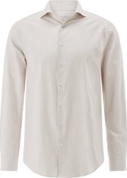 Carl Gross Businesshemd CG Ethan Weiß/Khaki/Beige/Braun