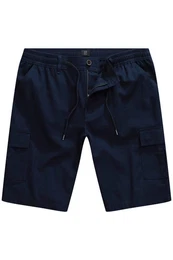 Bermudas Leinenoptik-Bermuda Cargotaschen Elastikbund