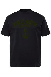 T-Shirt T-Shirt Halbarm Rundhals Brustprint bis 8 XL