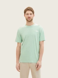 TOM TAILOR Shirt mit Logo Print Hellgrün/Grün