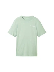 TOM TAILOR Shirt mit Logo Print Hellgrün/Grün