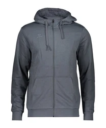 Erima Sweatjacke Basic Kapuzenjacke Dunkelgrau/Hellgrau/Grau/Dunkelblau/Blau