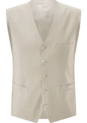 Carl Gross Anzugweste CG Waldo Khaki/Braun/Beige