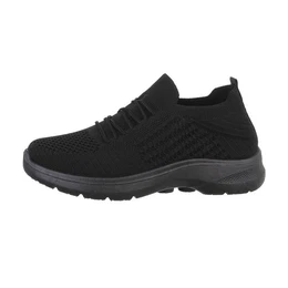 Herren Low-Top Freizeit Sneaker Flach Sneakers in Schwarz