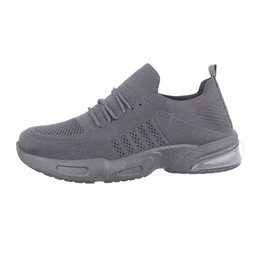 Herren Low-Top Freizeit Sneaker Flach Sneakers in Grau