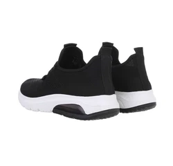 Coolwalk Herren Low-Top Freizeit Sneaker Flach Sneakers Schwarz