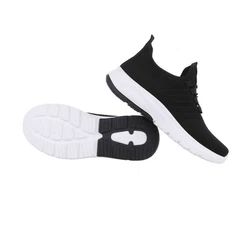 Coolwalk Herren Low-Top Freizeit Sneaker Flach Sneakers Schwarz
