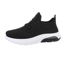 Herren Low-Top Freizeit Sneaker Flach Sneakers in Schwarz