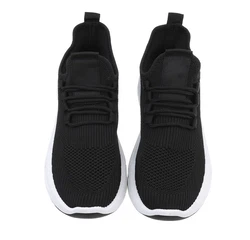 Coolwalk Herren Low-Top Freizeit Sneaker Flach Sneakers Schwarz