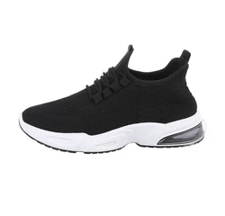 Coolwalk Herren Low-Top Freizeit Sneaker Flach Sneakers Schwarz