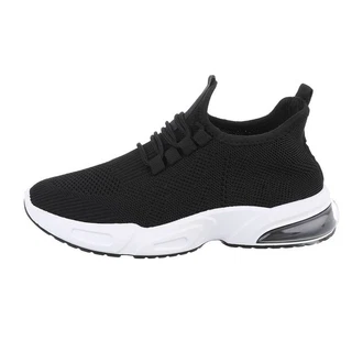 Coolwalk Herren Low-Top Freizeit Sneaker Flach Sneakers Schwarz
