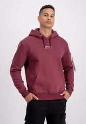 Alpha Industries Hoodie EMB  Dunkelrot/Rot/Bordeaux