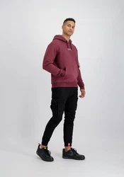 Alpha Industries Hoodie EMB  Dunkelrot/Rot/Bordeaux