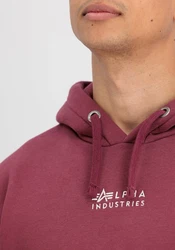 Alpha Industries Hoodie EMB  Dunkelrot/Rot/Bordeaux