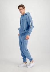 Alpha Industries Hoodie EMB  Blau/Hellblau