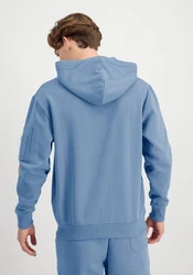 Alpha Industries Hoodie EMB  Blau/Hellblau