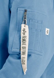 Alpha Industries Hoodie EMB  Blau/Hellblau