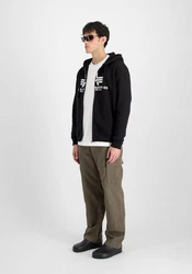 Alpha Industries Basic Zip Hoodie (PP) Schwarz/Blau