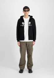 Alpha Industries Basic Zip Hoodie (PP) Schwarz/Blau