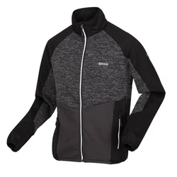 Regatta Strickfleecejacke Coldane V Schwarz/Dunkelgrau/Grau