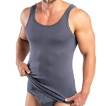 HERMKO Unterhemd 16000 3er Pack Herren Dunkelblau/Grau/Dunkelgrau
