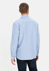 camel active Langarmhemd Hellblau/Blau/Dunkelblau
