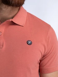 Petrol Industries Poloshirt Herren Kurzarm Rot/Rosa/Orange