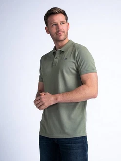 Petrol Industries Poloshirt Herren Kurzarm Dunkelgrün/Khaki/Grün