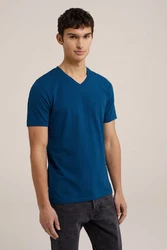 WE Fashion T-Shirt Dunkelblau/Blau