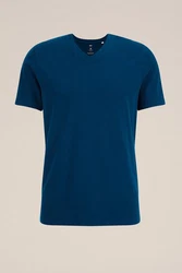 WE Fashion T-Shirt Dunkelblau/Blau