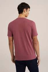 WE Fashion T-Shirt Rot/Rosa/Lila/Dunkelrot/Bordeaux