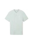TOM TAILOR Poloshirt Basic mit Bomberkragen Hellgrün/Grün/Hellblau