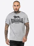 Lonsdale T-Shirt Stour Grau/Dunkelgrau/Braun