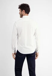 LERROS Langarmhemd Oxfordhemd Weiß/Creme