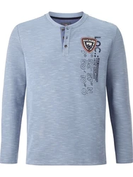 Jan Vanderstorm Sweatshirt REGINALD Hellblau/Blau/Grau