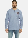 Jan Vanderstorm Sweatshirt REGINALD Hellblau/Blau/Grau