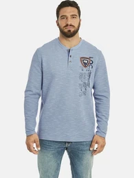 Sweatshirt REGINALD mit seitlichen Schlitzen