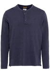 camel active Henleyshirt NOS Dunkelblau/Hellblau/Lila