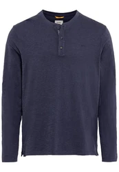camel active Henleyshirt NOS Dunkelblau/Hellblau/Lila
