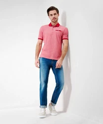 Brax Poloshirt Style PETTER Rot/Dunkelrot/Rosa