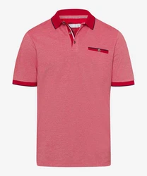 Brax Poloshirt Style PETTER Rot/Dunkelrot/Rosa