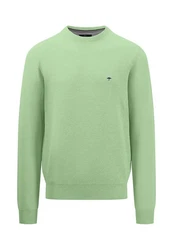 FYNCH-HATTON Strickpullover O-Neck Grün/Hellgrün