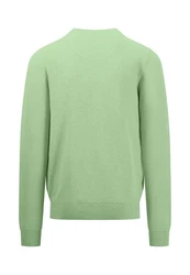 FYNCH-HATTON Strickpullover O-Neck Grün/Hellgrün