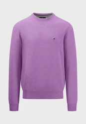 FYNCH-HATTON Strickpullover O-Neck Lila/Fliederfarben/Rosa
