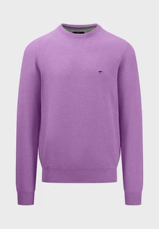FYNCH-HATTON Strickpullover O-Neck Lila/Fliederfarben/Rosa FYNCH-HATTON Strickpullover O-Neck Lila/Fliederfarben/Rosa