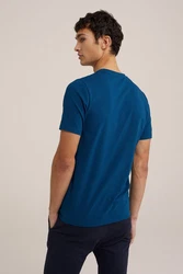 WE Fashion T-Shirt Dunkelblau/Blau